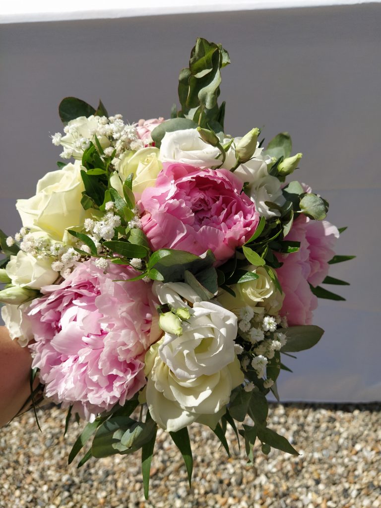 bouquet de mariée pivoine glaeuil Rouen