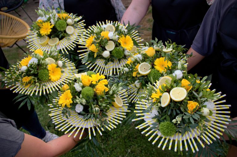 composition citron atelier art floral rouen