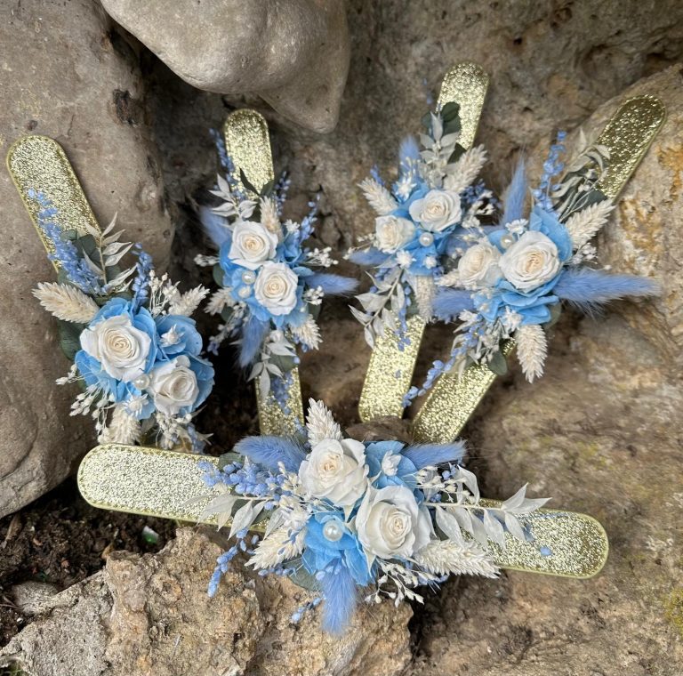 bracelet mariage stabilisé bleu et blanc Rouen Montville bois-guillaume